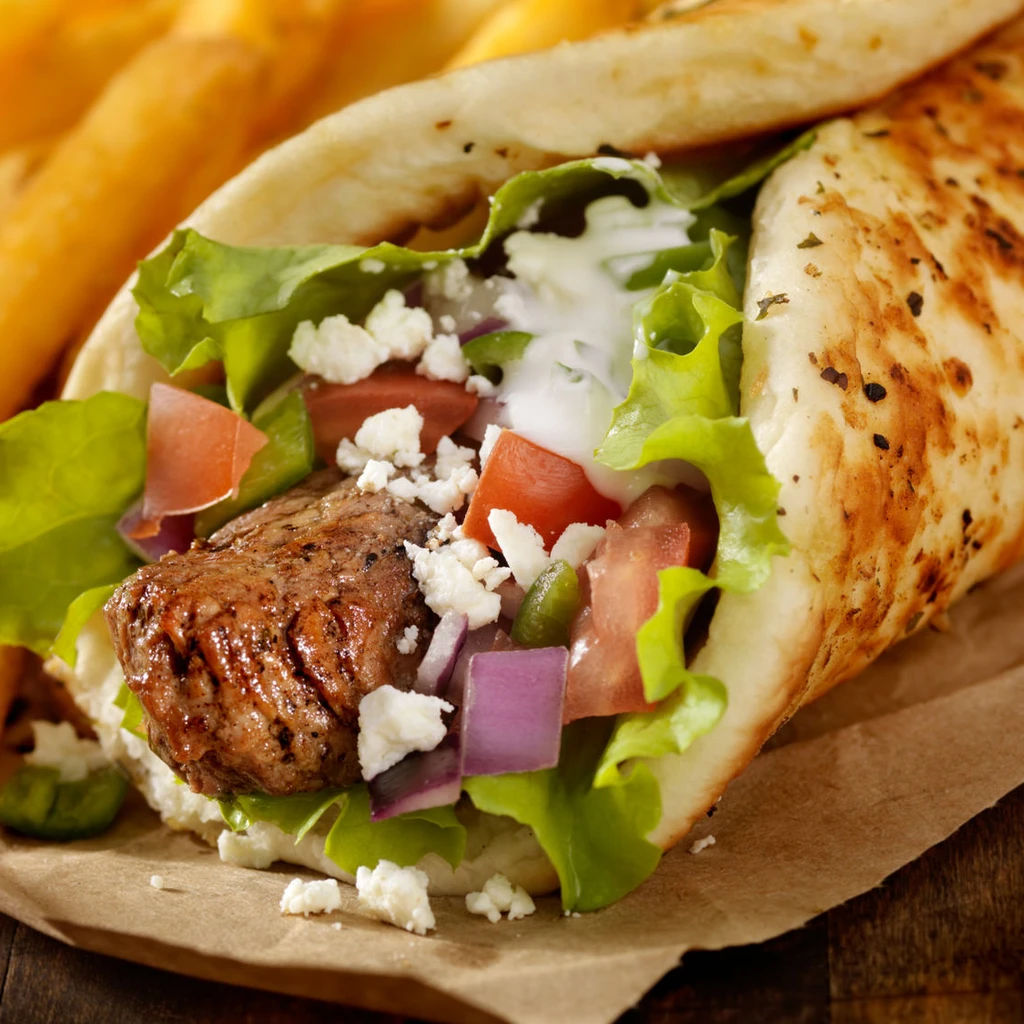 Beef Souvlaki Pita